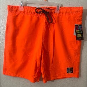 Surf Society Bright Orange Board Shorts
